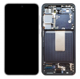 Pantalla completa con marco para Samsung Galaxy S23 S911 negra original