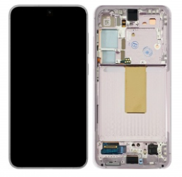 Pantalla completa con marco para Samsung Galaxy S23 S911 violeta original