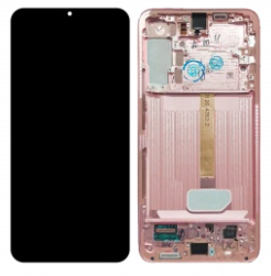 Pantalla completa con marco para Samsung Galaxy S22 Plus 5G S906 rosa/pink gold original
