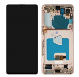 Pantalla completa con marco para Samsung Galaxy S21 Plus 5G G996 violeta original(Assembled)
