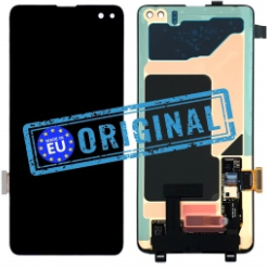 Pantalla completa sin marco para Samsung Galaxy S10 Plus G975F negra original(Service Pack) EU