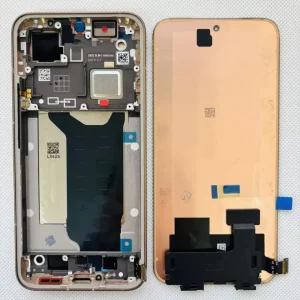 Pantalla completa con marco para Xiaomi 15T Pro 5G mocha gold/marrón original