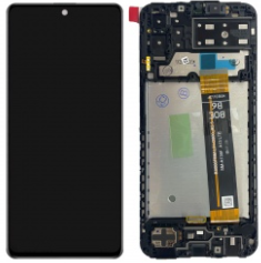 Pantalla completa con marco para Samsung Galaxy M13 4G 2020 M135 BOE negra original