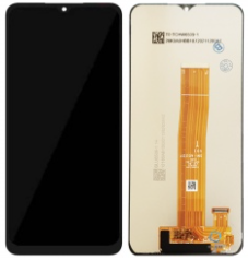Pantalla completa sin marco para Samsung Galaxy A02 A022F/M12 M127(FLEX A022F) negra original（V01T）