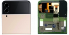 Pantalla completa para Samsung Galaxy Z Flip 4 5G F721B oro rosa original
