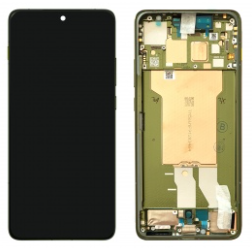 Pantalla completa con marco para Motorola Moto Edge 70 XT2601-2 verde claro/lily pad original