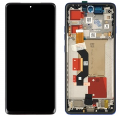 Pantalla completa con marco para Motorola Edge 60 Pro XT2507-1 azul original