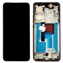 Pantalla completa con marco para Moto Edge 50 Neo roja