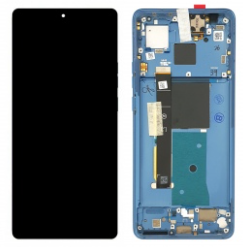 Pantalla completa con marco para Motorola Edge 40 XT2303-2 azul original