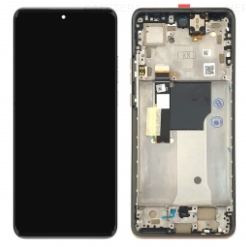 Pantalla completa con marco para Motorola Edge 40 Neo XT2307 peach fuzz/naranja original
