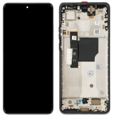 Pantalla completa con marco para Motorola Edge 40 Neo XT2307 negra original