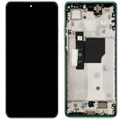 Pantalla completa con marco para Motorola Edge 40 Neo XT2307 soothing sea/verde original