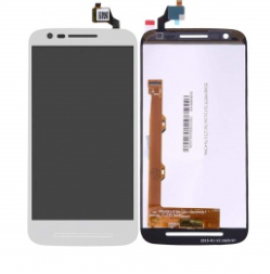 Pantalla completa para Motorola Moto E3 XT1700 blanca