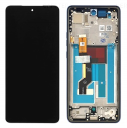 Pantalla completa con marco para Motorola Moto G86 gris/spellbound original
