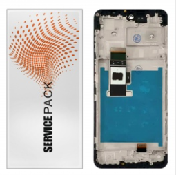 Pantalla completa con marco para Motorola Moto G13/G23 negra original China