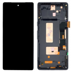 Pantalla completa con marco para Google Pixel 7A 5G negra OLED