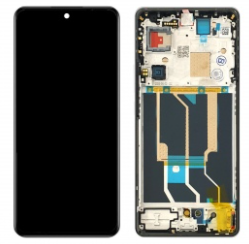 Pantalla completa con marco para Oppo Realme GT 6T 5G RMX3853 plata original