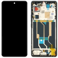 Pantalla completa con marco para Oppo Realme GT 6T 5G RMX3853 verde original